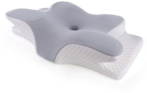 WHIRLGEE Kopfkissen aus Memory-Schaum, weiche Unterstützung, verstellbar, ergonomisches Kissen, milbendicht und hypoallergen (1)