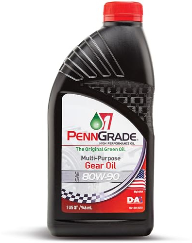 Penn Grade 1, 77296, Classic Multi-Purpose GL-4 Gear Oil SAE 80W-90, 1 Quart (4 Pack)