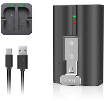 1 batería de repuesto de 6040 mAh para cámara de timbre de vídeo 1/2/3/3Plus/4, cámara de foco, baterías recargables mejoradas de leva (2ª y 3ª generación) cámara interior y exterior V4, estación de