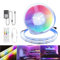 Arotelicht FCOB LED Streifen RGBIC Bluetooth 24V COB 3M Kit Flexible Hohe Dichte LED-Strip SPI WS2811 576LEDs/m IP20 Chasing Farbe Farbwechsel Led Lichtleiste DIY Dekoration mit Controller&Netzteil