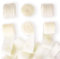 Schleifenband Stoff Chiffonband 3,6cm x 30m Geschenkband Breit Band Hochzeit Stoffband für Hochzeit Party Brautsträuße(Milchweiß)