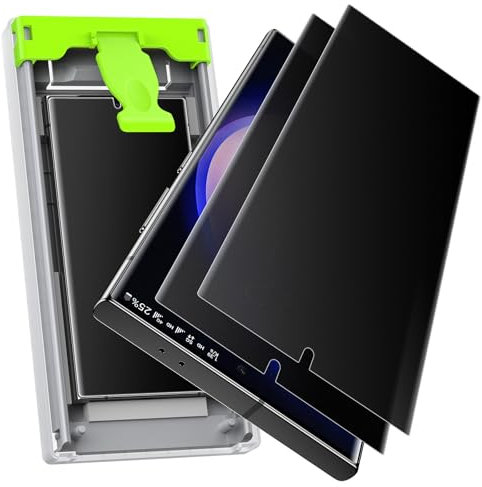 Ksleri Sichtschutz Matt für Samsung Galaxy S22 Ultra/ S23 Ultra Blickschutz, Fingerabdruck-ID Unterstützen S23 Ultra Matte Privacy Screen Protector