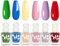 Nail Polish Set, Summer Color Nail Varnish, Quick Dry & Long Lasting Nail Polish Green, Red, Blue, Yellow, Pink, Purple Nail Varnish Set, Non Toxic Nail Lacquer for Women Teens Girl Manicure Gift Set