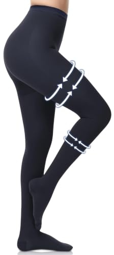 Beister 20-30 mmHg Medicale Chaussettes de Compression Bout Fermé | Soulage Varices, œdème. Taille Haute Anti-glisse, Entrejambe Renforcé. Pour Infirmiers, Grossesse, Vols & Station Debout.