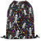 Homewish Zucker Schädel Kordelzug Taschen Gotische Skelett Knochen Kordelzug Rucksack, Bunte Band Cinch Tasche Glückliche Halloween String Rucksack Hippie Spooky Reversible Kordelzug Zurück Tasche