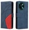 XINNI Handyhülle für vivo Y28 4G Hülle, PU/TPU Retro Klappetui Stoßfeste Schutzhülle Flip Magnetisch Telefonhülle, Blau