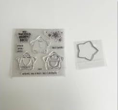 2024–2025 Stempel und Stanzformen für Kartenherstellung, Weihnachtsstempel und Stanzschablonen-Set für verschiedene Festivals, Alben, Scrapbooking, Geburtstage, Grußkarten (MP1003 (Stanz- und