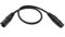 System-S Câble audio XLR 50 cm 5 broches mâle vers 3 broches femelle, adaptateur noir