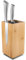 Polegas Magnetic Knife Block, 360° Rotatable Magnet Knife Holder Without Knives, Wooden Kitchen Knife Block for Knives, Scissors and Kitchen Cutlery, Knife Organizer with Non-Slip Base