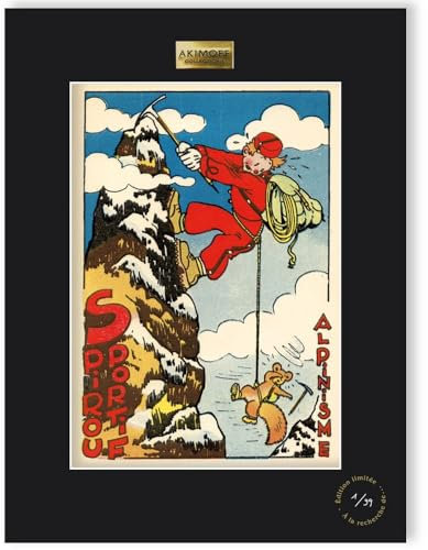 Poster Kollektion Akimoff Spirou & Fantasio, Spirou Bergsteiger (30 x 40 cm)