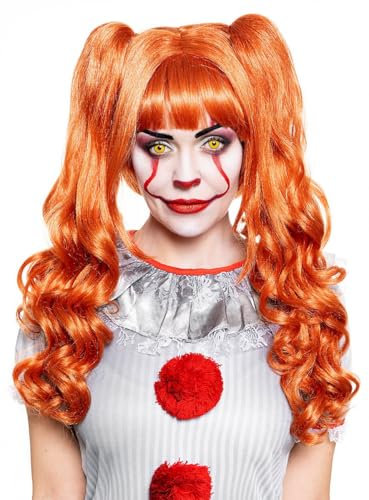 It-Clown-Girl Perücke - Weiblicher Horrorclown - Kostüm-Zubehör Karneval, Halloween & Motto-Party