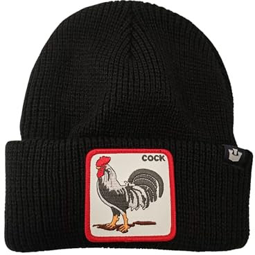 Goorin Bros. Rooster 107-1932 Beanie Unisex Schwarz Uni, Schwarz , Einheitsgröße
