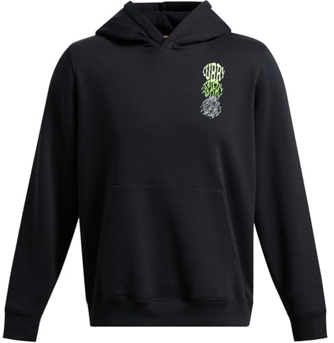 Under Armour Mens Curry Splash Graphic Hoodie Black/green L