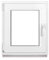 Framex Kellerfenster Fenster Kunststofffenster Weiß Breite x Höhe 60 x 65 cm (600 x 650 mm) 2fach (32 mm) Dreh Kipp DIN Links - Premium - Alle Größen