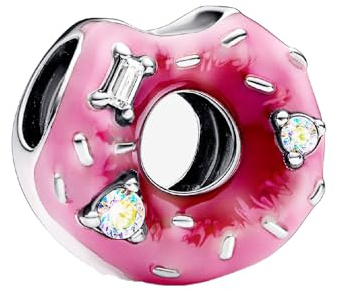 Feitery Donut Charms Kompatibilität für Pandora Armband Herz Bead Wildtiere Charms für Damen Anhänger Meerestiere
