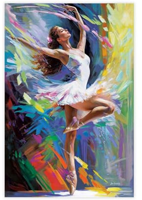 Leinwand-Poster, Motiv: Ballerina-Tänzerin, Schlafzimmerdekoration, Sportlandschaft, Büro, Raumdekoration, Geschenk, 30 x 45 cm