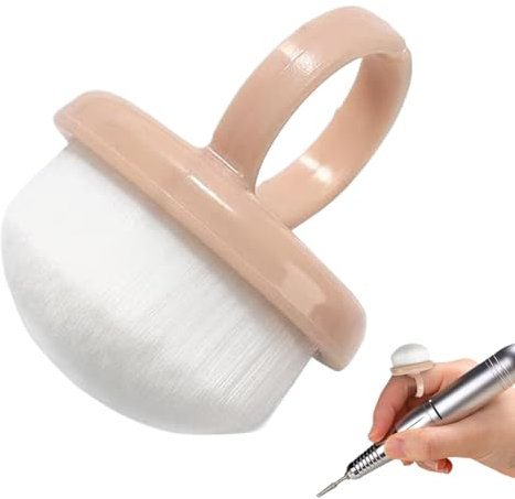 Nail Duster Brush - Finger Ring Cleaning Brush for Nail and Toenail | Soft Manicure Duster Tools for Home Salon Indoor Outdoor Travel