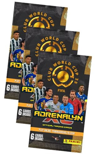 Bundle mit Panini FIFA Club World Cup 2025 - WM Trading Cards - Weltmeisterschaft Sammelkarten - 3 Booster + Exklusive Geburtstagskarte