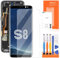 AGCUT Écran LCD de rechange pour Samsung Galaxy S8 SM-G950F SM-G950U 5,8 - Avec kit de réparation - Noir inclus