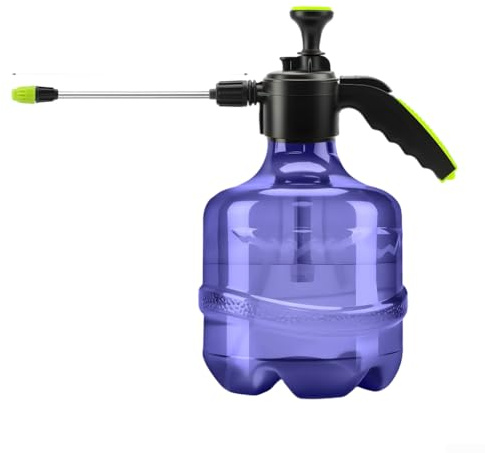 Flacon pulvérisateur à pression sans déclenchement de 4 L pour arrosage sans effort des plantes et humidification de l'air avec corps transparent et poignée confortable (D)