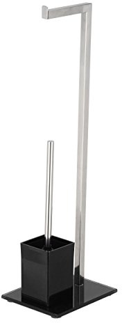 King Collection King Home P1407430/A Stehleuchte multifunktional, Sockel aus Glas, Schwarz, 22 x 18 x 70,5 H