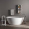 KIAMAMI VALENTINA Moderne Badewanne aus Mineralguss freistehend | Serena