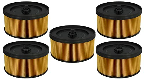 vhbw Filterset 5x Faltenfilter kompatibel mit Kärcher WD 5.500M, WD 5.600MP, WD 5.800 eco!ogic Nass- und Trockensauger - Filter, Patronenfilter
