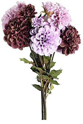 Leonardo Künstliche Blumen, Blumenpflanze, Dahlia, Mehrfarbig