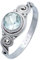 mantraroma Ring Silber Damen blau Topas Edelstein blau ausgefallen verspielt