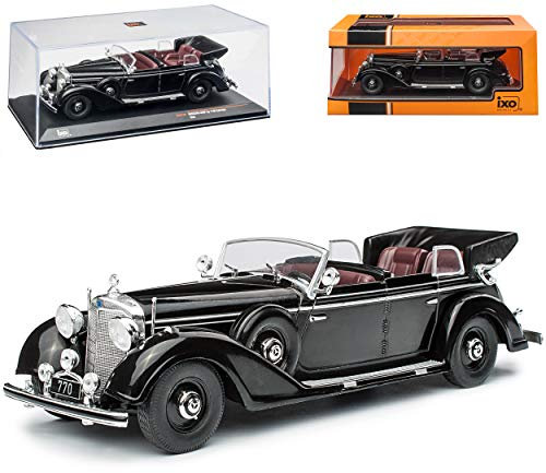 Mercedes-Benz 770K Cabriolet Schwarz 1938-1943 1/43 Ixo Modell Auto
