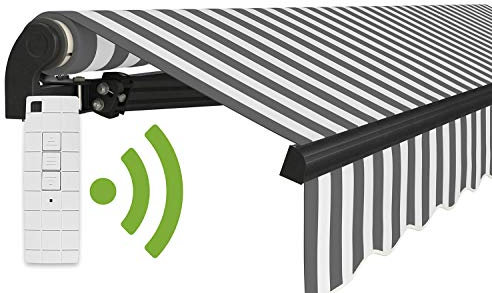 empasa Elektrische Gelenkarmmarkise 'Start Plus' Markise Sonnenmarkise Sonnenschutz, komplett vormontiert, Verschiedene Größen und Farben