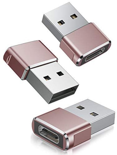 BASESAILOR USB to USB C Adapter 3Pack,Type C Female A Male Charger Converter for Apple Ultra iWatch 8 7,iPhone 11 12 13 14 15 16 Pro Max Plus,Airpods 2 3,iPad 8th 9th 10th Air 4th 5th Mini 6th Gen