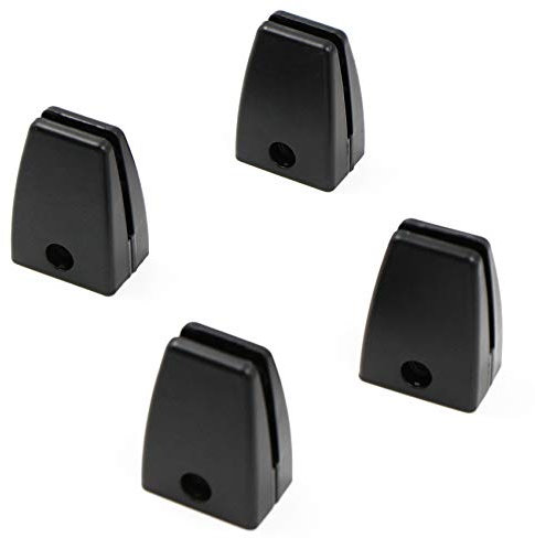 Morsetto di Vetro Supporto Mensole - 4 Pezzi Regolabile Fissaggio a Morsetto Robusto Lega di Alluminio Accessori da Ufficio Accessori Mobili Durevole e Resistente Alla Deformazione.
