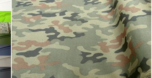 StoffBook SCHWARZ/GRÜN/BRAUN CAMOUFLAGE 300D NYLONSTOFF CORDURA LEICHT 300G STOFF, E270