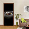 Türtapete Selbstklebend 95X210 Schwarzes Auto Türtapete Selbstklebend Türposter,Fototapete Selbstklebend 3D Pvc Türaufkleber Diy Türbild,Türfolie Poster Tapete