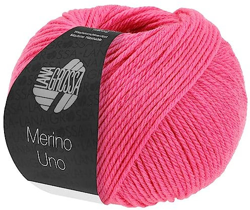 LANA GROSSA Merino Uno | Klassische Merinowolle mit Superwash-Ausrüstung | Handstrickgarn aus 100% Schurwolle (Merino) | 50g Wolle zum Stricken & Häkeln | 125m Garn FB58