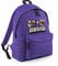 Getagift Personalised ANY NAME Cool Pixel Art funny Gaming Enthusiast, Back to School, Fashion Backpack for Nursery/Preschool/Travel, Bookbags for Kids/Teen Fashion Rucksack Shoulder Bag. (Purple)