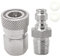 Universal 1/8 NPT Buchse und 8 mm m?nnlicher Stecker, Schnelltrennnippel, Edelstahl, Fernbedienungsleitung, m?nnlich und weiblich, Set f?r PCP Foster Paintball Airsoft Luftpistole Werkzeug