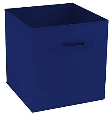 N/S GREATOYAR Juego de 1 Caja de Almacenamiento, Caja de Almacenamiento de Tela, Cubo de Almacenamiento Plegables, Caja de Juguetes Plegables, Caja de Organización, 31x31x31cm, Azul Marino, 1 Unidad