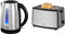 Wasserkocher - MELITTA - Prime Aqua, Edelstahl, 1,7 L, 2200 W, 1018-02 & WMF Bueno Edition Toaster Edelstahl, Doppelschlitz Toaster mit Brötchenaufsatz, 2 Scheiben, 7 Bräunungsstufen, 800 W
