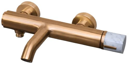 Essebagno Manopola mitigeur bain-douche mécanique cuivre brossé marbre