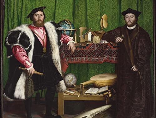 National Gallery 1000 Piece Jigsaw Puzzle - Jean de Dinteville and Georges de Selve ('The Ambassadors') - Made In The UK - Incredibly Detailed - Hi-Def Image - 100% Recycled Puzzle Board