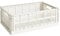 Hay Transportbox Colour Crate L aus recyceltem Polypropylen in der Farbe Off-white