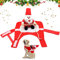 Hundekostüm Weihnachten, Hunde Weihnachtskostüm, Weihnachtsmann Hundebekleidung, Santa Outfit für Hund Katze, Haustier Kleidung mit Santa Claus Reiten auf Haustier(XL)