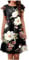 LSAltd Damen Rockabilly Kleider Sexy Kleid Damen Jumpsuit Sommer Kurz Elegante Damen Kleider Knielang Plissiertes Kleid 50er Jahre Kostüm Vintage Kleid Damen Elegant Kleider Für Erstkommunion Damen