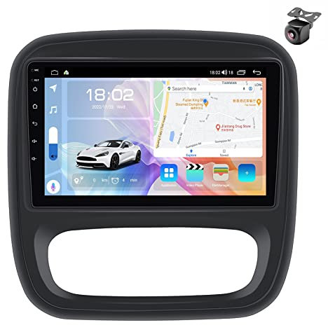 Android 12 Radio para Renault Trafic 3 para Opel Vivaro B 2014-2018 2 DIN de Coche NAVEGACIÓN con Pantalla Táctil 9 Pulgadas Reproductor Multimedia autoradio Estéreo Carplay Auto (M700S 8core 8+128G)