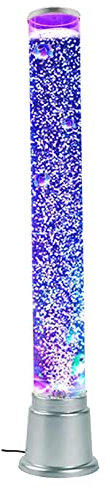BiiKoon 3.3Ft Bubble Fish Lampadaire Faux Aquarium Tube d'eau Lampe à Lave avec 7 Couleurs Changeantes USB LED Humeur Veilleuse Cadeau for Enfants, Adultes, ADHD, Autisme