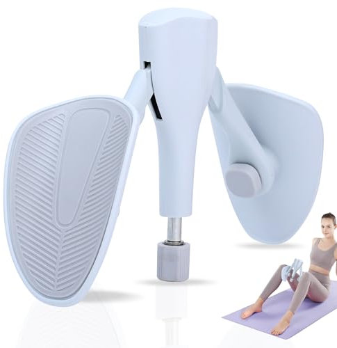 Lucerbern beckenbodentraining für männer,beinpresse für zuhause,Einstellbar - Winkel und Stärke 7-12kg,Beckenbodentrainer Arm Rücken Trainingsgerät für Zuhause Gym Yoga(Grau weiß)