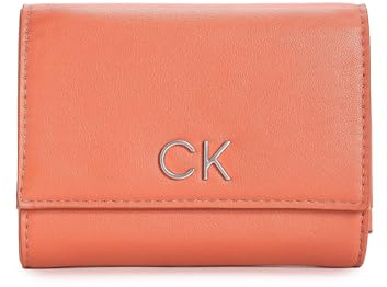 Calvin Klein Geldbörse Re-Lock Trifold MD Autumn Leaf Terracotta