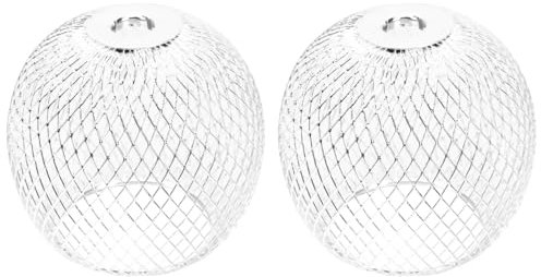 Hemobllo Metal Lamp Shade 2.75 Inch Small Open Lampshade Ceiling Lamp Cover for Indoor Lighting and Bathroom Decor Creative Hollow Design for Home and Chandelier Use